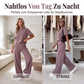 Damen-Set aus Oberteil und weitem Bein-Hose