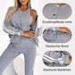 Lässiges 3-teiliges Set für Damen - Jacke, Tanktop und Hose