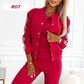 Lässiges 3-teiliges Set für Damen - Jacke, Tanktop und Hose