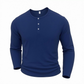 🎪 Neuheiten-Launch + 50% = doppelte Überraschung! Langarm-Henleyshirt für Herren im lässigen Stil