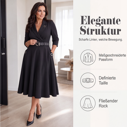 💎🌟 Top-bewertet – Taillenbetontes Blazerkleid – zeitlos