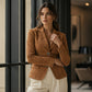💎🧥 Neuheiten – Taillierter Wildleder-Blazer – elegant und vielseitig