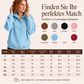 Weites Damen-Sweatshirt mit Druckknöpfen zum Überziehen
