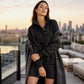 Weites Damen-Sweatshirt mit Druckknöpfen zum Überziehen
