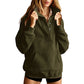 Weites Damen-Sweatshirt mit Druckknöpfen zum Überziehen