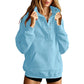 Weites Damen-Sweatshirt mit Druckknöpfen zum Überziehen