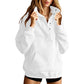 Weites Damen-Sweatshirt mit Druckknöpfen zum Überziehen