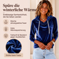 Samt-Kapuzenpullover mit Kordelzug für Damen