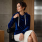 Samt-Kapuzenpullover mit Kordelzug für Damen