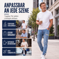 👖✨Bestseller – Slim-Fit-Jeans-Jogginghose mit Stretch-Bund – Einfach anzuziehen und mit elegantem, konisch zulaufendem Schnitt für den Alltag