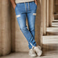 👖✨Bestseller – Slim-Fit-Jeans-Jogginghose mit Stretch-Bund – Einfach anzuziehen und mit elegantem, konisch zulaufendem Schnitt für den Alltag