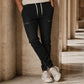 👖✨Bestseller – Slim-Fit-Jeans-Jogginghose mit Stretch-Bund – Einfach anzuziehen und mit elegantem, konisch zulaufendem Schnitt für den Alltag