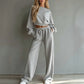📢📢50%Rabatt!!!🎉✨2-teiliges Set: Sweatshirt und Hose für Damen