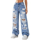 💎Top-bewertet 👖 Bequeme Wide-Leg-Jeans mit hohem Bund – hochwertiger Baumwolldenim für langlebigen Tragekomfort