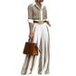🌿👖 Bestseller – Streifen-Shirt und weite Hose – luftig und elegant