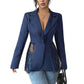 Damen-Blazer aus Spitze im Patchwork-Stil