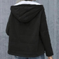 Damen-Jacke mit langem Arm, Kapuze und Plüschfutter
