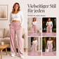 Elegante Samt-Weithosen für Damen