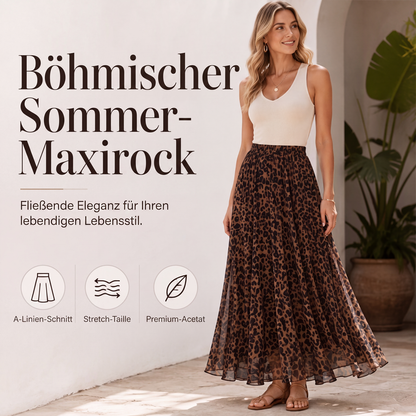 Damen Maxirock im A-Linien-Schnitt mit Druck