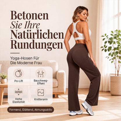 ✨ Weite Damen Yogahose – Hohe Taille ohne Einschneiden, angenehmer Tragekomfort ⚡