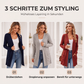 💎🌟 Top-bewertet – Hochwertiger Ripp-Cardigan – weich und bequem