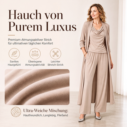 💎👗 Neuheiten – Leger-elegantes 3-teiliges Set – bequem und vielseitig