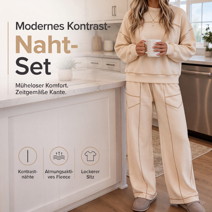 💎👖 Bestseller – Keine Lust auf unbequeme Alltags-Outfits – Damen 2-teiliges Set mit weiter Hose