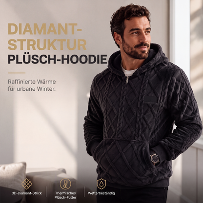 🧥❄️ Neuheiten – Herren-Raute-Kapuzenpullover – warm und bequem