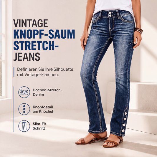 💎👖 Bestseller – Vintage-Stretchjeans – perfekt für Alltag und Büro