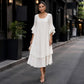 💎⭐ Top-bewertet – Rüschenärmel-Kleid – bequem und zeitlos
