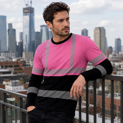🏃‍♂️✨ Neuheiten – Herren-Reflektor-Shirt – atmungsaktiv und sicher