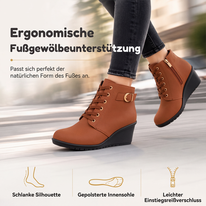 ✨ Keilstiefeletten für Damen – Bequeme Keilabsätze, modisches Design und weiches Innenfutter – perfekt für einen stilvollen Auftritt an kühlen Tagen