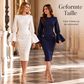 👗✨ Neuheiten – Midikleid mit Puffärmeln – figurbetont und elegant