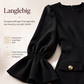 👗✨ Neuheiten – Midikleid mit Puffärmeln – figurbetont und elegant