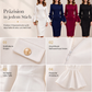 👗✨ Neuheiten – Midikleid mit Puffärmeln – figurbetont und elegant