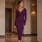 💎👗 Neuheiten – Geripptes V-Ausschnitt-Wickelkleid – elegant und bequem