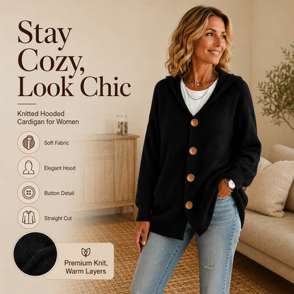 📦 Täglich 500+ Pakete versendet – der Wahnsinn! Lässige Damen-Strickjacke mit Kapuze