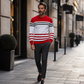 💞 Über 100.000 verkauft – der beliebteste Hit – jetzt zum halben Preis ！Gestreiftes Colorblock-Langarm-Sweatshirt für Herren