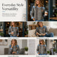 💎🧵 Bestseller – Karo-Denim-Sweatshirt mit Patchwork – bequem und stylisch