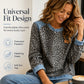 💎🧵 Bestseller – Karo-Denim-Sweatshirt mit Patchwork – bequem und stylisch