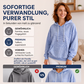 Gestreefter Patchwork-Hoodie für Damen