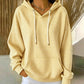 Gestreefter Patchwork-Hoodie für Damen