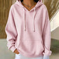 Gestreefter Patchwork-Hoodie für Damen