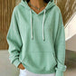 Gestreefter Patchwork-Hoodie für Damen