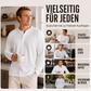 Lässiges Waffelstrick-Henley-Shirt für Herren