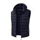 Herren-Wintersteppweste mit abnehmbarer Kapuze