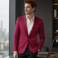 Herren Slim Fit Blazer mit Knopfleiste und Revers