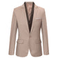 Herren Slim Fit Blazer mit Knopfleiste und Revers