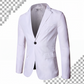 Herren Slim Fit Blazer mit Knopfleiste und Revers
