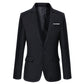 Herren Slim Fit Blazer mit Knopfleiste und Revers